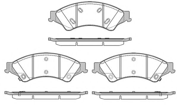 Гальмівні колодки перед. дискові Ford Renger -2.0D-3.2D 04.11-