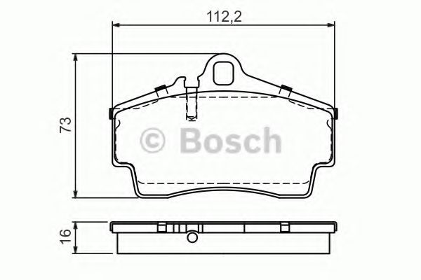 Тормозные колодки дисковые зад. PORSCHE 911 3.4/3.6 97-08, BOXSTER 2.7/3.2/3.4 99-12