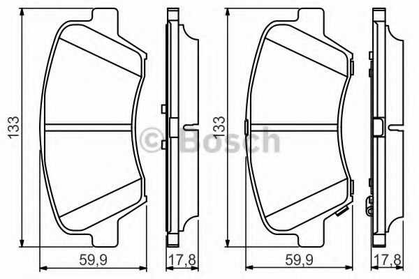 Тормозные колодки диск.передние Hyundai i30, Kia Ceed,Rio III,Sorento II 1.1CRDi-2.4i 09-