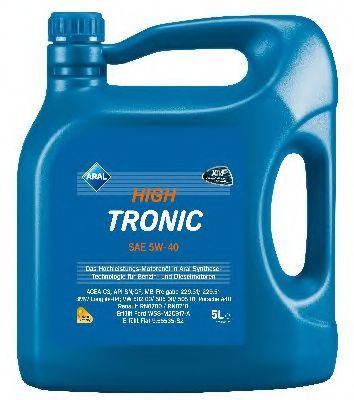 →15F47D Олива двигуна 5L Aral HighTronic 5W40 (DE) (VW 502 00/505 00/505 01 MB 229.31 Ford WSS-M2C917-ARenault RN0700/ RN0710 Fiat 9.55535 S2)