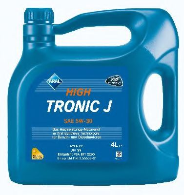 →15F4BC Олива двигуна 4L Aral HighTronic J SAE 5W-30 (PSA B71 2290/Fiat 9.55535-S1)