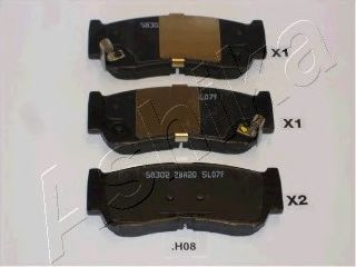Тормозные колодки дисковые зад. Hyundai Santa Fe II 06-