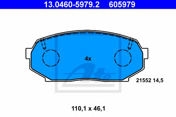 Тормозные колодки дисковые передние Mazda MX-5 I 1.6 01.89-01.94