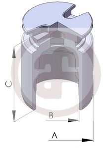 Поршень задн. супорта Jeep Grand Cherokee Ii Kia Carens I, Cerato, Clarus, Shuma, Shuma Ii Saab 9-5 1.5-4.7 07.96- (Ø 34mm)