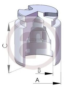 Поршень задн. супорта Mazda 323, 626, Premacy (Akebono 35x40)