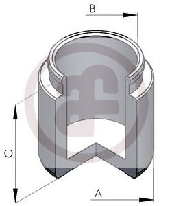 Поршень супорта Mitsubishi Pajero 90-, Galant 92-04, Toyota LandCruiser 90- (43x47,8)