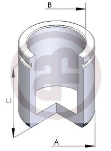 Поршень гальмівного супорта передн. (48mm 57,5mm) Citroen C35, Jumper Fiat Ducato Peugeot Boxer Toyota Avensis Verso Vw Jetta Ii 1.6D-3.0D 11.73-