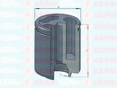 Поршень тормозного суппорта зад. (52mm 64,9mm) Iveco Daily III, Daily IV, Daily V, Daily VI Ford Transit VW Golf VI 1.2-Electric 05.99-