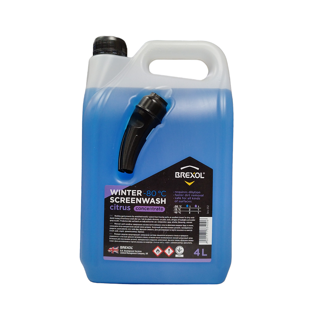 Омыватель зимний Koncentrate -80 °С (цитрус) 4л