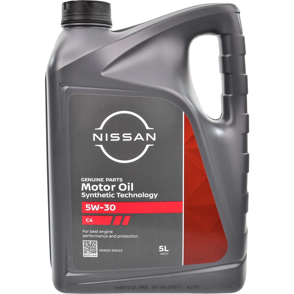 Олива моторна NISSAN 5W-30 C4 SM/CF, 5л.