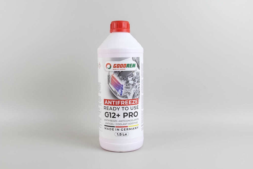 Антифриз G12+ RED (червоний) -38°C готовий (1.5L) (GERMANY)