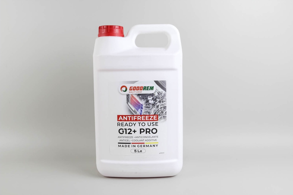 Антифриз G12+ RED (красный) -38°C готовый (5L) (GERMANY)
