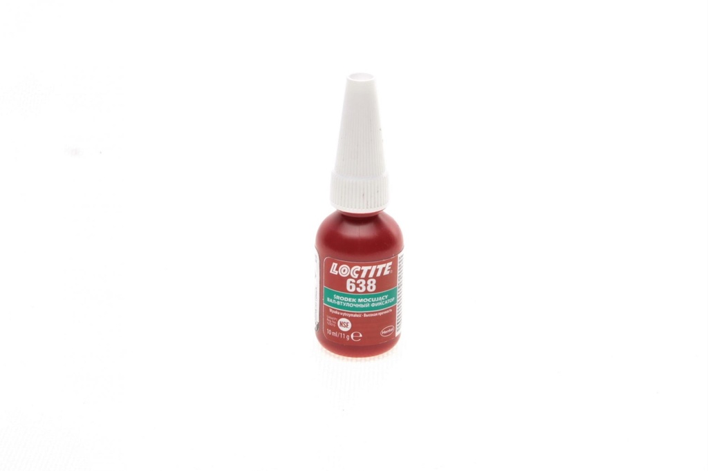 LOCTITE 638, 10ML Фиксатор анаэробный вал-втулочный (зеленый) (высокой фиксации) (промежуток 0.25)