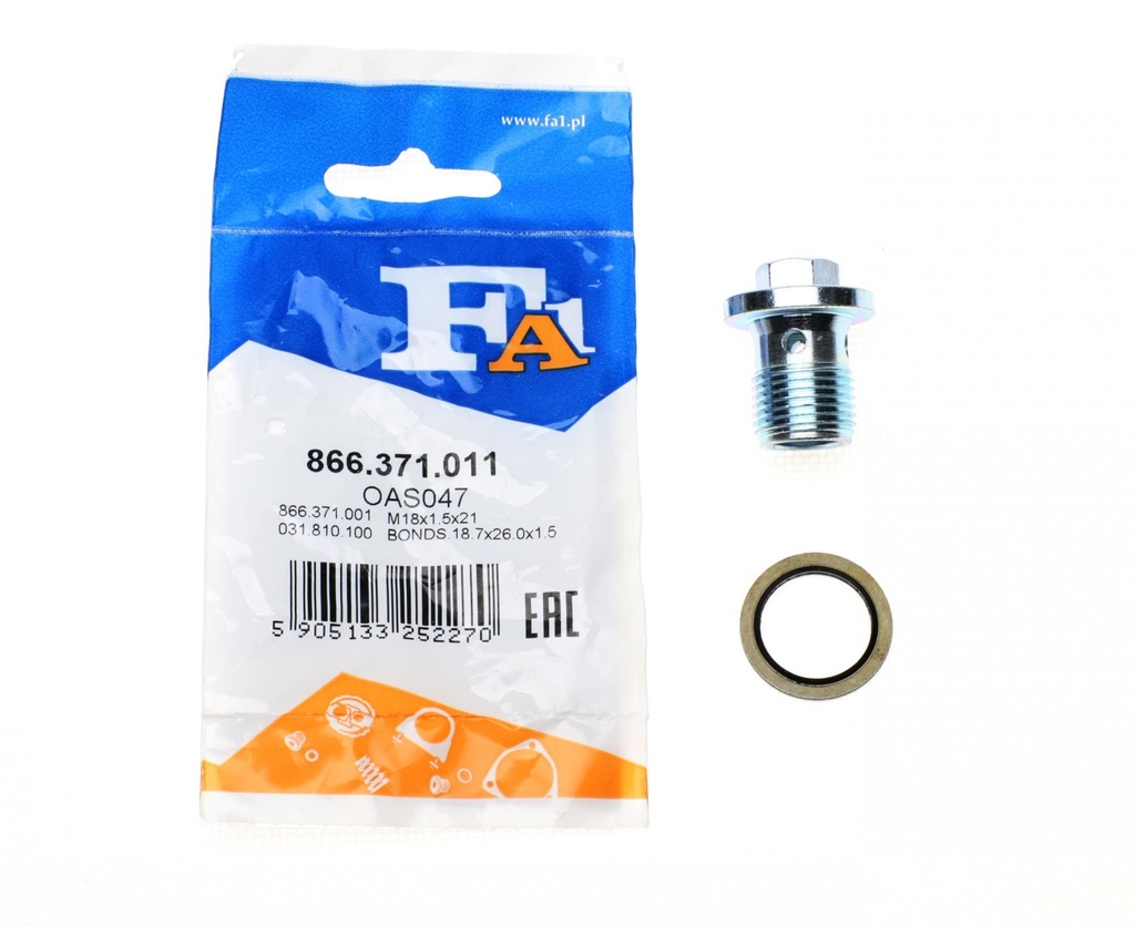 Болт слива масла + шайба Fiat Doblo 10-/Ducato 06-/ Opel Astra 04-15 (M18x1.5)