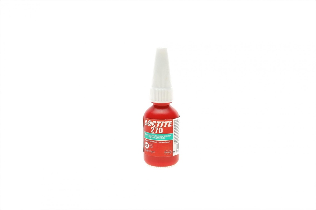 LOCTITE 270, 10ML Фіксатор різьби (зелений) (високої фіксації) макс. діаметр різьби М20