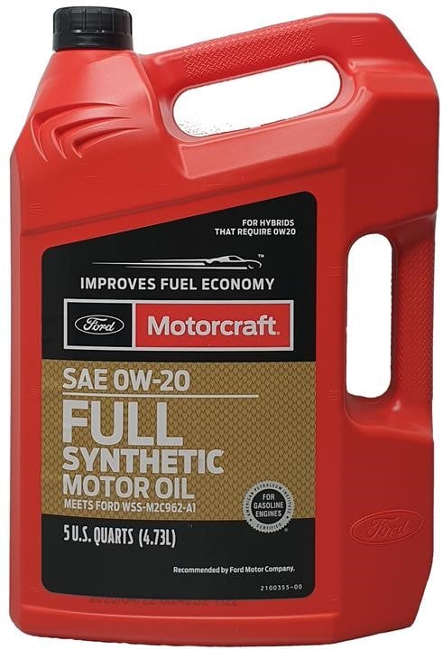 Масло моторное Ford Motorcraft FULL SYNTHETIC 0W-20, GF-6 WSS-M2C962-A1, 5U.S.QT (4.73L)