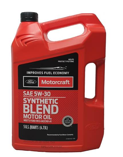 Масло моторное Ford Motorcraft SYNTHETIC BLEND 5W-30, GF-6 WSS-M2C961-A1, 5U.S.QT (4.73L)