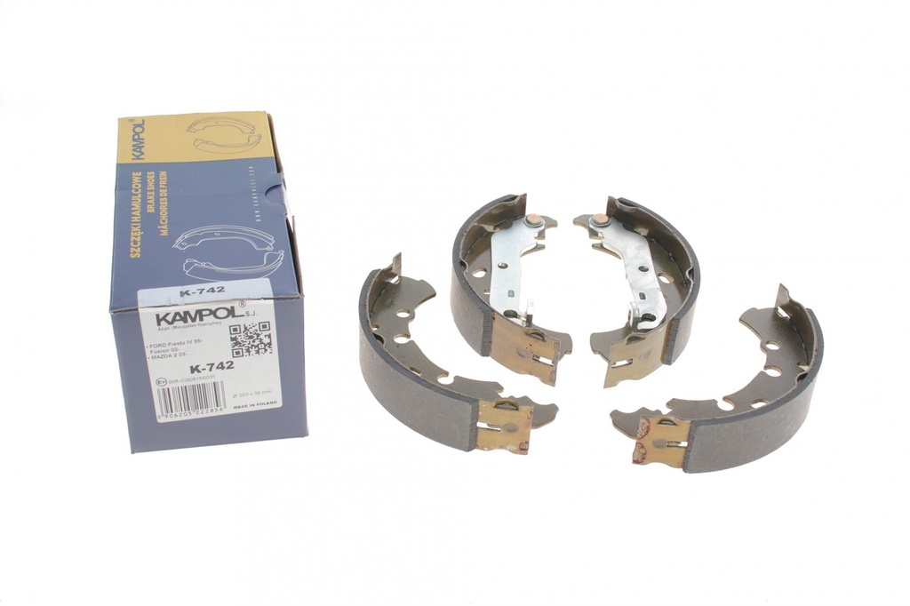 Колодки тормозные (задние) Ford Fiesta 95-/Fusion 02- (барабанные) (203x38)