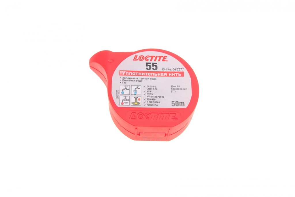 LOCTITE 55, 24x50M Нитка поліамідна для металів і пластиків, для водо- і газопроводів, для різьби до 4"