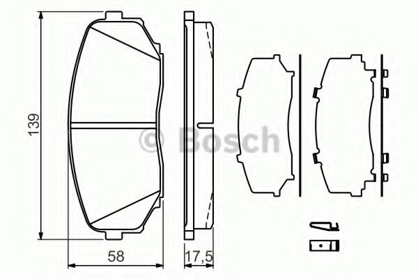 Колодки тормозные (передние) Mazda CX-7 06-14/CX-9/Ford USA Edge 06-/Mitsubishi L200/Pajero Sport 14