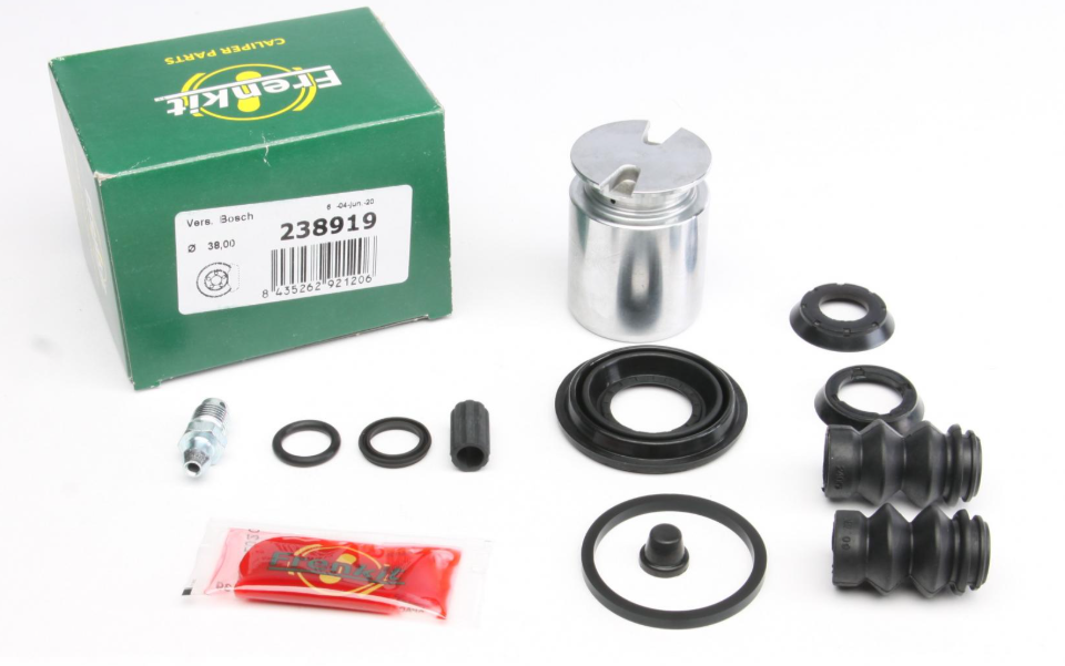 Ремкомплект супорта (заднього) Ford Mondeo/Citroen C4 04- (d=38mm) (+поршень) (Bosch)