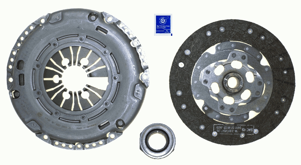 Комплект сцепления с подшипником (228мм) AUDI A1, A3, TT; SEAT CORDOBA, CORDOBA VARIO, IBIZA II, IBIZA III, IBIZA IV, IBIZA IV SC, IBIZA IV ST, LEON, TOLEDO I, TOLEDO II 1.6D/1.8/1.9D 07.95-
