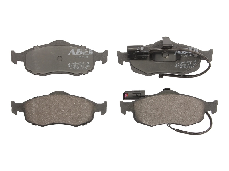 Комплект гальмівних колодок передн , FORD COUGAR, MONDEO I, MONDEO II, SCORPIO I, SCORPIO II 1.6-2.9 09.86-12.01