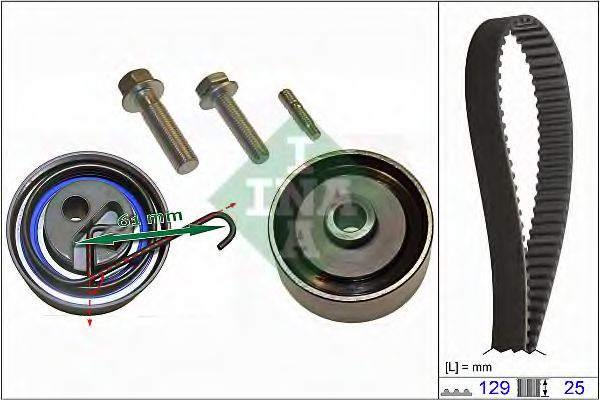 Комплект ГРМ Opel Astra G 1.7CDTI 03-10, 59kw/ Astra H 1.7CDTI 04-10, 59/74kw