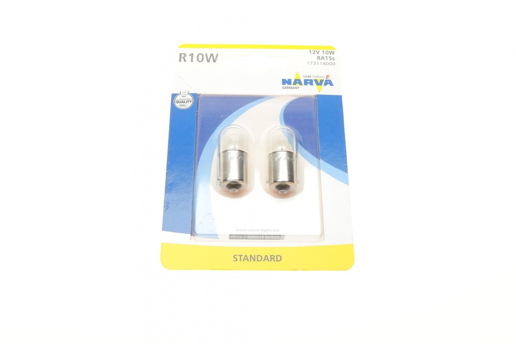 Автолампа R10W 12V 10W BA15s Standard (блистер/комплект 2шт)