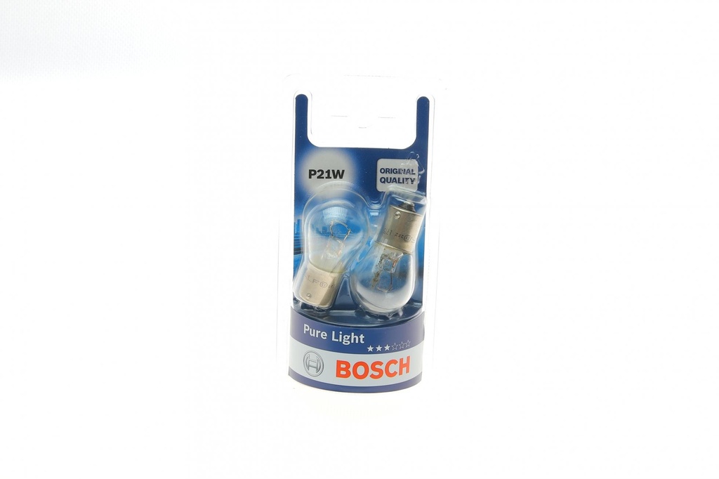 Автолампа P21W 12V 21W BA15s Pure Light (BL) (к-кт 2шт)