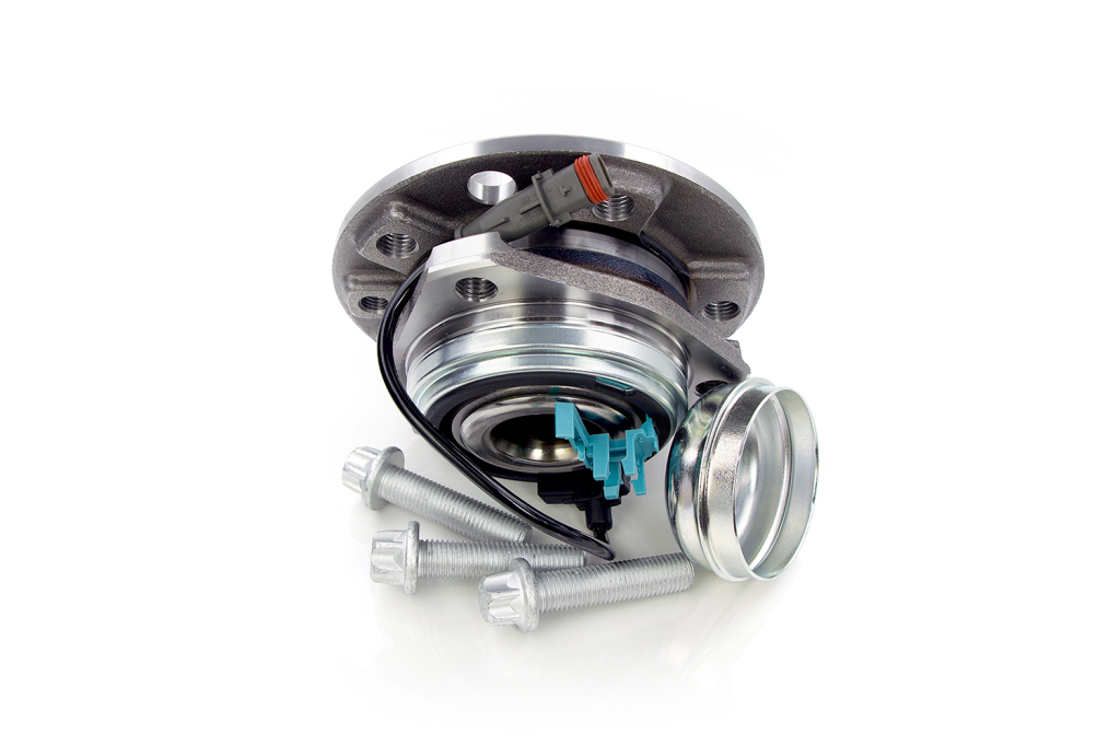 Маточина передня Opel Astra H, 04-14, під 5 болтів, D=25mm, ABS+, монт. ккт.+