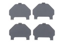 Комплект противоскрипных пластин (задних) Toyota Corolla 01-08/Camry 82-86/Yaris/Celica 99-05 (Akebono)