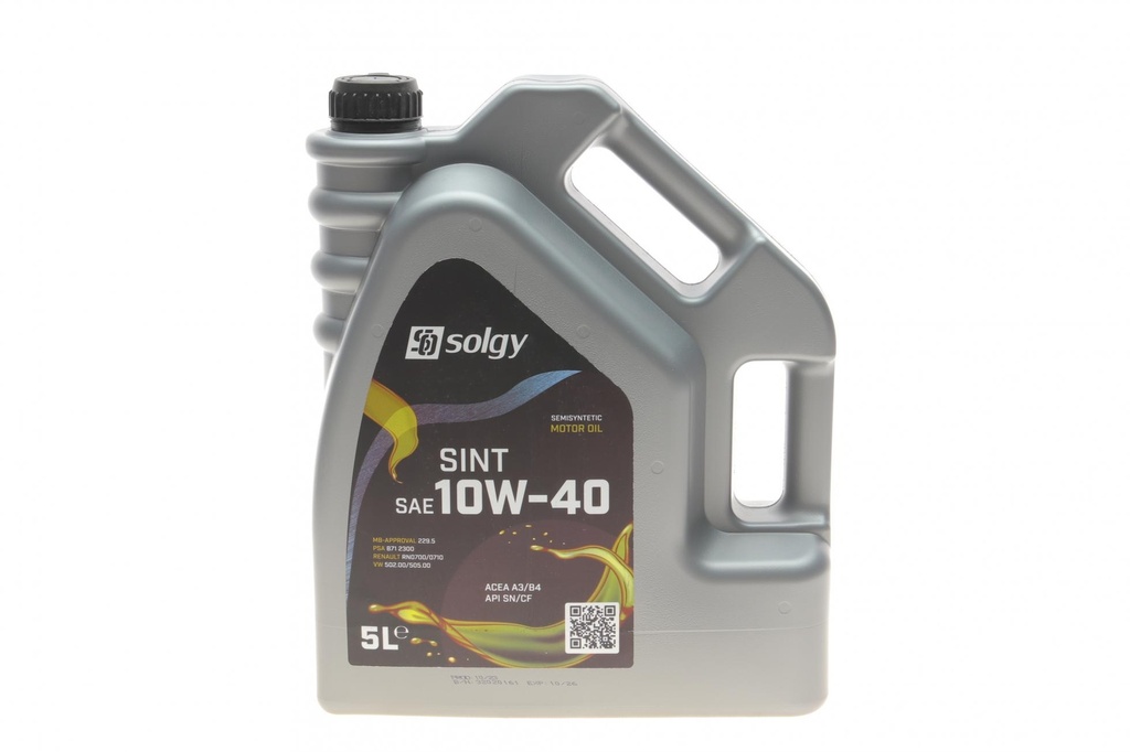Масло 10W40 SINT (5L) (SN/CF/A3/B4/MB 229.5/MB 229.1/MB 229.3/VW 502.00/VW 505.00/RN0700/RN0710)