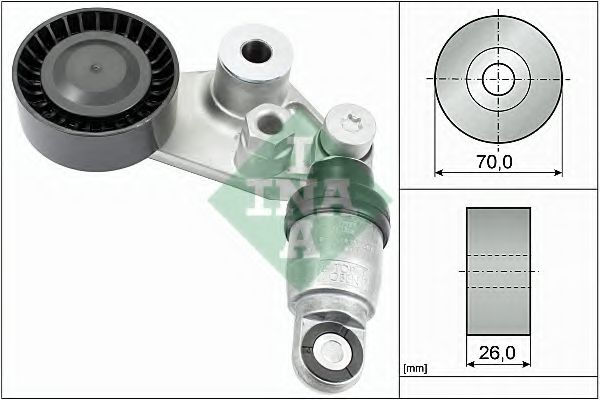 Натяжитель ремня генератора SsangYoung Rexton 2.7 Xdi 05- (70x26)