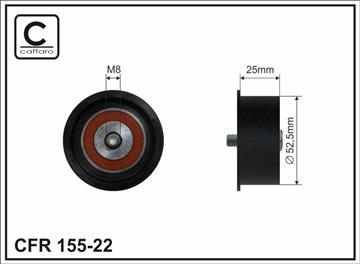 52.5x8x23 Ролик паска приводного Opel Zafira 1.6-1.8 98-