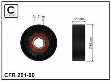 65x17x23 Ролик паска приводного DB A-class (W168) A 170 CDI (168.009, 168.109) -04