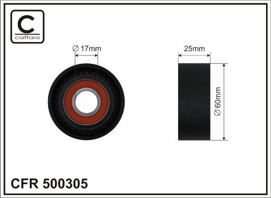 60x17x25 Ролик паска приводного MAZDA CX,5, MAZDA 6 12-