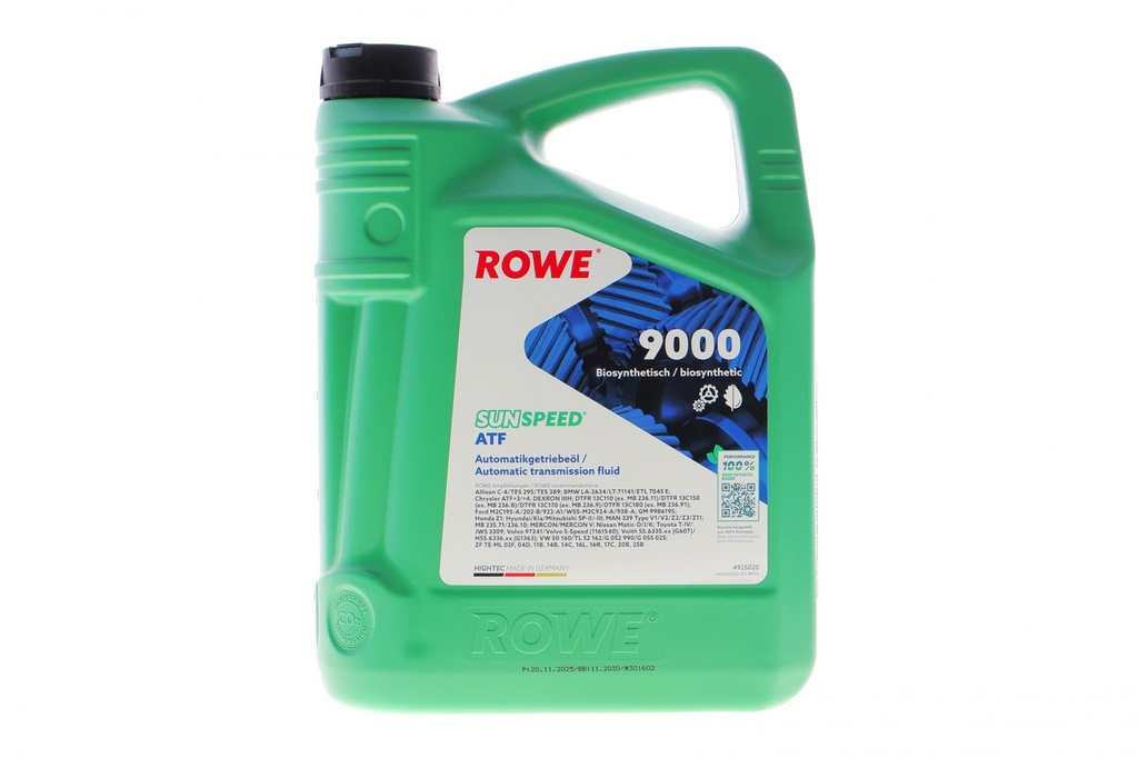 Масло SUNSPEED ATF 9000 (5L) (DEXRON IIIH|MB 235.71|MB 236.10)
