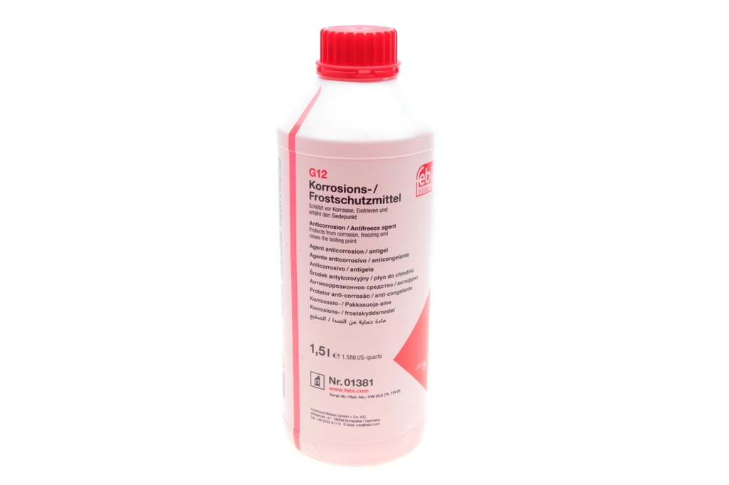 Антифриз (красный) G12 (1,5 л)