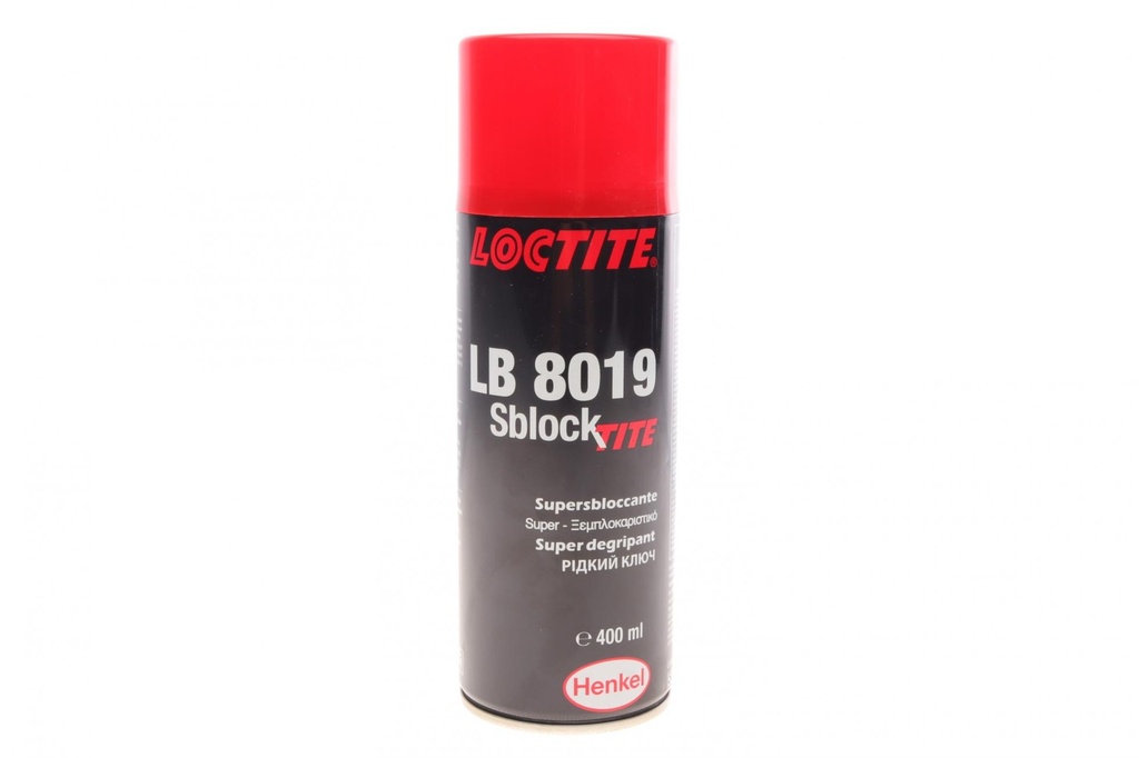 LOCTITE LB 8019, 400ML Змазка, раскислитель ржавчини, жидкий ключ, (утримання розчинників 89%)