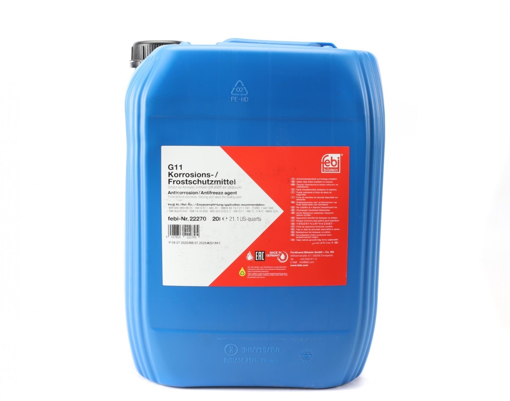 Антифриз (синий) G11 (20L) (MB325.0/325.2)