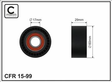 60x17x29 Ролик паска приводного BMW 7 (E65/E66) 4.0d/4.5d 02-
