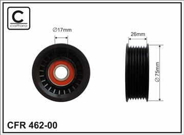75x17x26 Ролик паска приводного Honda Accord, Civic 1,6/2,0 05-