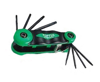 Набір ключів TORX, тип: "L" T10, T15, T20, T25, T6, T8, T9, 7 шт