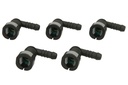 (EN) Cable quick-coupler (кутове метричне, (EN) rubber with an oring, діаметр патрубка: 8мм, ID 7,5  7,5мм, ціна за 5шт)