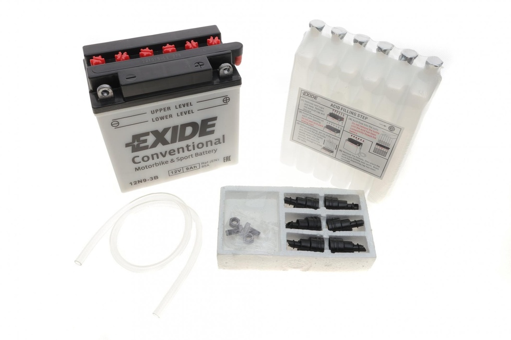 Акумуляторна батарея 9Ah/85A (135x75x139/+R/B0) (мото) (сухозаряджений)