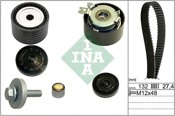 Комплект ГРМ Renault Kangoo/Duster 1.6 16V 01-, (132x27)