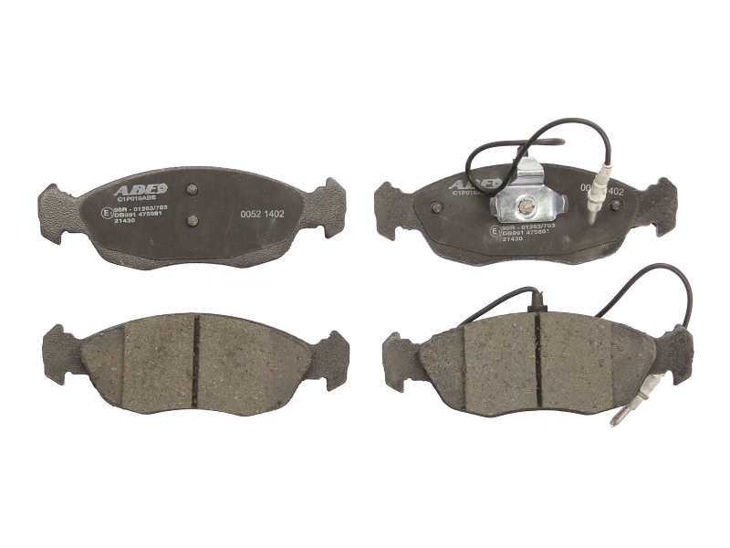 Комплект гальмівних колодок передн , CITROEN XSARA  PEUGEOT 106 II, 205 I, 205 II, 306 1.1-2.0 02.84-08.05
