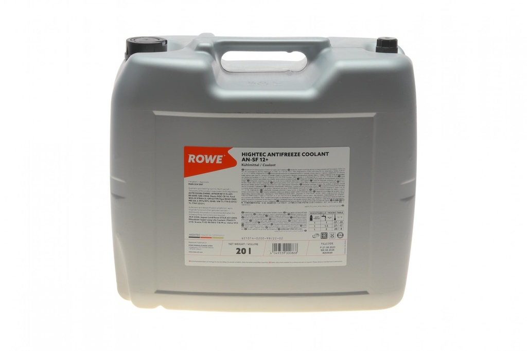 Антифриз (фиолетовый) G12/G12+ (20L) AN-SF 12+ HIGHTEC ANTIFREEZE (концентрат)