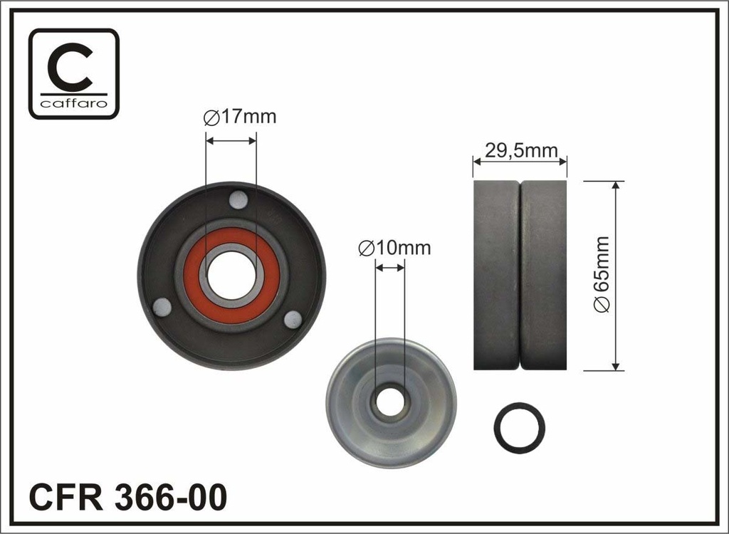 65x17x29,5 metal Ролик паска приводного Hyundai Sonata V(NF) 2.4 05-